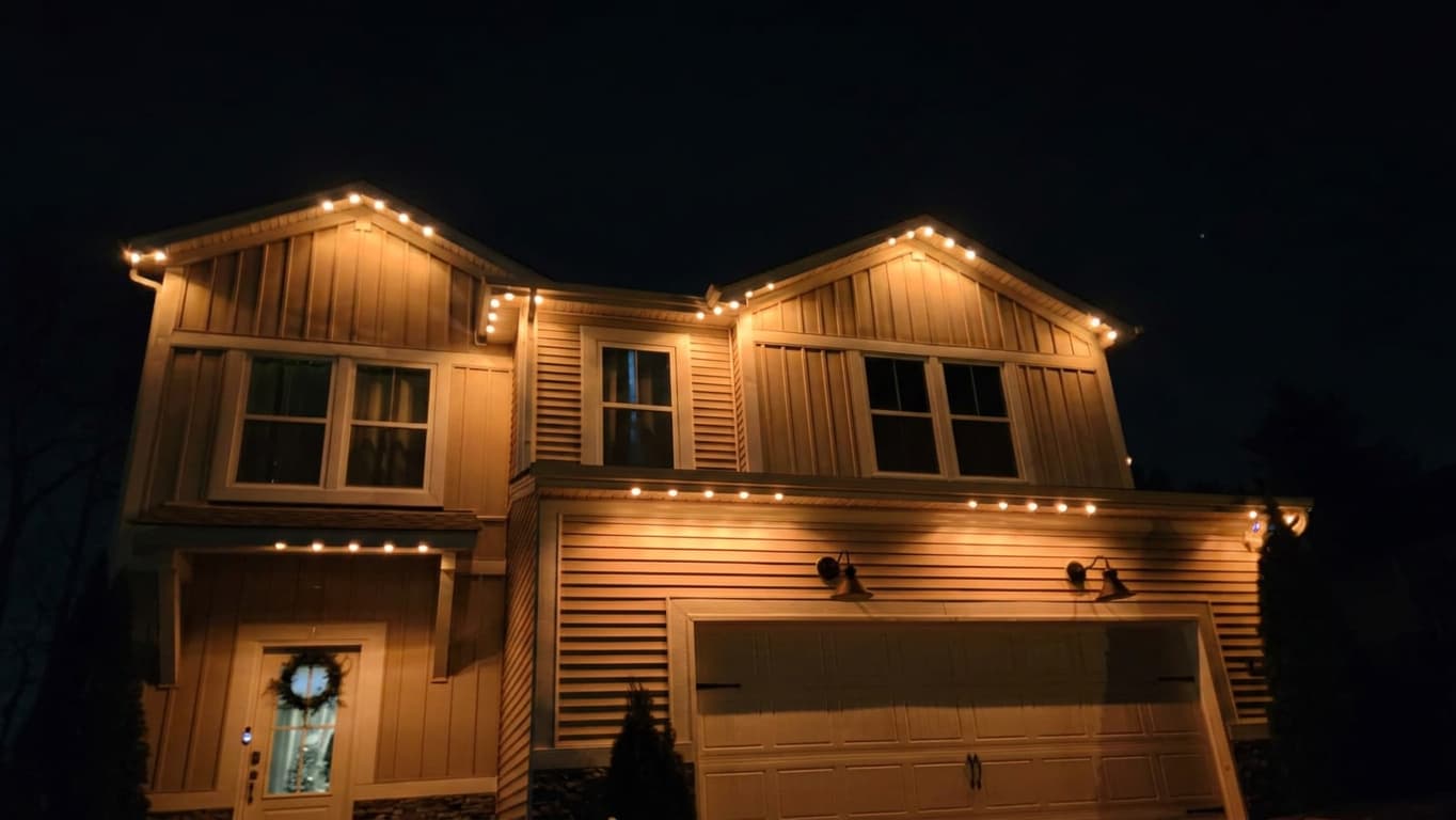 AI preview of the same house in everyday warm white